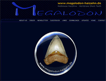 Tablet Screenshot of megalodon-haizahn.de